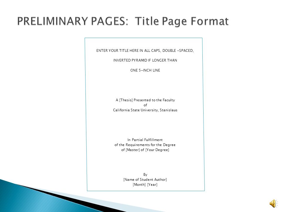 Pages for dissertation